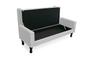 Imagem de Conjunto Cabeceira Geovana + Calçadeira Fênix Casal 140cm Suede Branco - LM DECOR