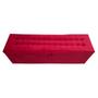 Imagem de Conjunto cabeceira painel e recamier puff baú beira de cama - 1,38 cm - vermelho