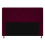 Imagem de Conjunto cabeceira solteiro 100cm brenda + recamier félix 100cm suede bordo