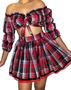 Imagem de Conjunto Caipira Festa Junina São João Adulto Feminino Ana Fantasias