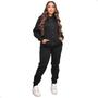 Imagem de Conjunto Calça e Blusa com Zíper Capuz Moletom Moda Invernal
