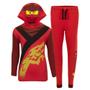 Imagem de Conjunto Calças LEGO Ninjago de Meninos, Blusa de Capuz e Calças (Vermelho, Tamanho 8)