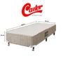Imagem de Conjunto Cama Box c/ Colchão Castor Premium Tecnopedic Solteiro King 96x203x70 - Cama Resistente até 130kg