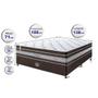 Imagem de Conjunto Cama Box Casal de Molas Ensacadas Cama inBox Select Euro Soft 138x188x71 Café