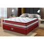 Imagem de Conjunto Cama Box Casal de Molas Ensacadas Cama inBox Select Euro Soft 138x188x71 Vermelho