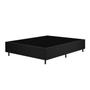 Imagem de Conjunto Cama Box Casal Zoe Com Molas Ensacadas  138 x 188 x 65 Preto