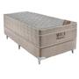 Imagem de Conjunto Cama Box Colchão Airtech Spring Pocket Solteiro Ortobom Branco/Bege