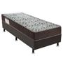 Imagem de Conjunto Cama Box Colchão Iso D45 Solteiro Ortobom Marrom/Branco