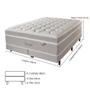 Imagem de Conjunto Cama Box  + Colchão King Size Mola ENSACADA Nature Confort 193x203x76cm