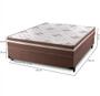 Imagem de Conjunto Cama Box de Casal Hellen Millenium One Face com espuma D33 1.38  Marrom