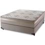 Imagem de Conjunto Cama Box de Casal Hellen Strong One Face com espuma D45 1.38  Bege/Marrom