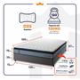Imagem de Conjunto Cama Box Espuma Chicago Cinza Casal 138x188x57