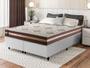 Imagem de Conjunto Cama Box Espuma Espuma Chicago Marrom Queen 158x198x57