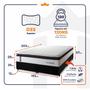 Imagem de Conjunto Cama Box Espuma San Diego Branco King 193x203x67