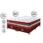 Imagem de Conjunto Cama Box King de Molas Ensacadas Cama inBox Select Euro Soft 193x203x71 Vermelho