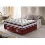 Imagem de Conjunto Cama Box King de Molas Ensacadas D33 com Pillow TOP Cama inBox Select 193x203x70 Vinho