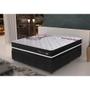 Imagem de Conjunto Cama Box King Gazin de Molas Ensacadas Seduccion 193x203x69 Preto