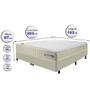 Imagem de Conjunto Cama Box king Molas Ensacadas com Espuma Viscoelástico Cama inBox Cloud Bege 193x203x67