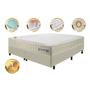 Imagem de Conjunto Cama Box king Molas Ensacadas com Espuma Viscoelástico Cama inBox Cloud Bege 193x203x67