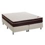 Imagem de Conjunto Cama Box Light com Colchão Queen Espuma D45 Exclusive Ortopédico (27x158x198) Marrom