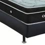 Imagem de Conjunto Cama Box Ortobom Casal Elegant Superpocket Molas Ensacadas com Base Preto 138x188x61