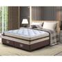Imagem de Conjunto Cama Box Queen (Colchão + Box) de Molas Ensacadas Cama inBox Smart 158x198x60 Bege 