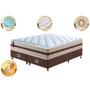 Imagem de Conjunto Cama Box Queen de Molas Ensacadas Cama inBox Select Basic 158x198x65 Bege