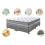 Imagem de Conjunto Cama Box Queen de Molas Ensacadas Cama inBox Select Euro Soft 158x198x71 Cinza