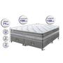 Imagem de Conjunto Cama Box Queen de Molas Ensacadas Cama inBox Select Euro Soft 158x198x71 Cinza