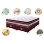 Imagem de Conjunto Cama Box Queen de Molas Ensacadas Cama inBox Select Euro Soft 158x198x71 Vinho