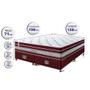 Imagem de Conjunto Cama Box Queen de Molas Ensacadas Cama inBox Select Euro Soft 158x198x71 Vinho