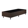Imagem de Conjunto Cama Box Solteiro Com Molas Ensacadas 88x188x69cm Marrom