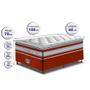 Imagem de Conjunto Cama Box Solteiro de Molas Ensacada D33 com Pillow TOP Cama inBox Select 88x188x70 Vermelho