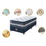 Imagem de Conjunto Cama Box Solteiro de Molas Ensacadas Cama inBox Select Euro Soft 88x188x71 Azul