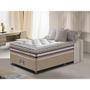 Imagem de Conjunto Cama Box Solteiro de Molas Ensacadas D33 com Pillow TOP Cama inBox Select 88x188x70 Bege