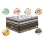Imagem de Conjunto Cama Box Solteiro de Molas Ensacadas D33 com Pillow TOP Cama inBox Select 88x188x70 Café