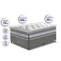 Imagem de Conjunto Cama Box Solteiro de Molas Ensacadas D33 com Pillow TOP Cama inBox Select 88x188x70 Cinza