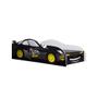 Imagem de Conjunto Cama Carro Infantil Morcego Personagens Mdf com Colchão - Preto
