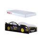 Imagem de Conjunto Cama Carro Infantil Morcego Personagens Mdf com Colchão - Preto