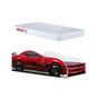 Imagem de Conjunto Cama Carro Infantil Personagens Mdf com Colchão - Vermelho