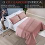 Imagem de Conjunto Cama Casal Queen Size Glamour 200 Fios Toque De Seda BOUTI