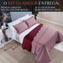 Imagem de Conjunto Cama Casal Queen Size Glamour 200 Fios Toque Seda