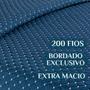 Imagem de Conjunto Cama Casal Queen Size Melody Bordada 200 Fios Extra