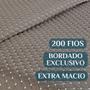 Imagem de Conjunto Cama King Size Colcha Melody 200 Fios Bordada -RAVENA