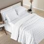 Imagem de Conjunto Cama Queen Size Istambul Colcha 300 Fios - Branco