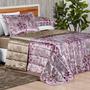 Imagem de Conjunto Cama Queen Size Kaylee Colcha Luxo Bordada CetimCharmouse Alya