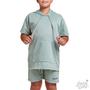 Imagem de Conjunto camisa canguru e shorts moletinho infantil