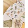 Imagem de Conjunto Camisa em Malha Wave e Bermuda Linho com Elstano - LucBoo