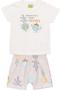 Imagem de Conjunto Camiseta Bermuda Infantil Bramca Nini & Bambini