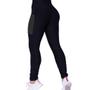 Imagem de Conjunto camiseta Blusinha DRY FIT MALHA FRIA POLIAMIDA + Calça LEGGING BOLSOS Academia Fitnes 534